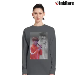 Women’s J - Hope Flute Flashback Ver Graphic Long-Sleeve Top in charcoal | Sleek, Versatile, All-Season