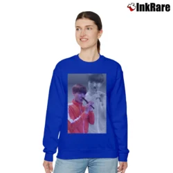 Women’s J - Hope Flute Flashback Ver Graphic Relaxed Sweatshirt in royal blue | Soft, Laid-Back Vibe