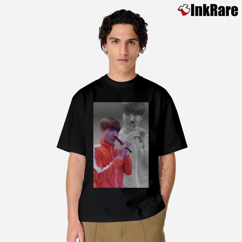Men’s J - Hope Flute Flashback Ver Graphic Classic T-Shirt in black | Soft, Breathable Everyday Wear