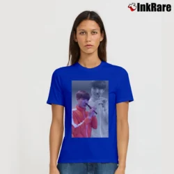 Women’s J - Hope Flute Flashback Ver Graphic Signature T-Shirt in royal blue | Soft, Flattering Fit