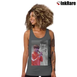 Women’s J - Hope Flute Flashback Ver Graphic Tank Top in charcoal | Lightweight, Movement-Friendly