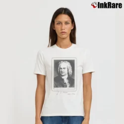 Women’s J S Bach Musician Signature T-Shirt in white | Soft, Flattering Fit