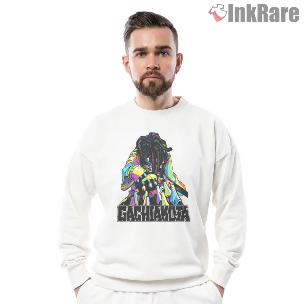 Jabber Neon Abstract Color Burst Gachiakuta Shirt on graphic shirt for men graphic tee