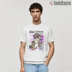 Jabber Vs Rudo Action Poster Style Anime Shirt on white short sleeve shirt for men graphic tee
