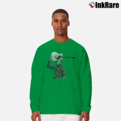Men’s Jack Johnson Soft Cotton Graphic Long-Sleeve Shirt in irish green | Sleek, Lightweight, Year-Round Wear