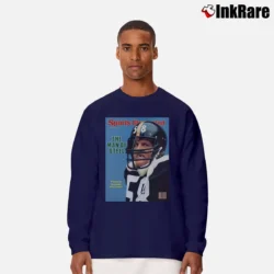 Men’s jack lambert man of steel pittsburgh steelers legend football fan Long-Sleeve Shirt in navy | Sleek, Lightweight, Year-Round Wear