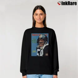 Women’s jack lambert man of steel pittsburgh steelers legend football fan Relaxed Sweatshirt in black | Soft, Laid-Back Vibe