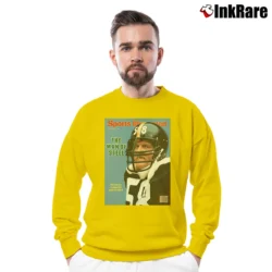 Men’s jack lambert man of steel pittsburgh steelers legend football fan Crewneck Sweatshirt in yellow | Cozy Fabric, Clean Style