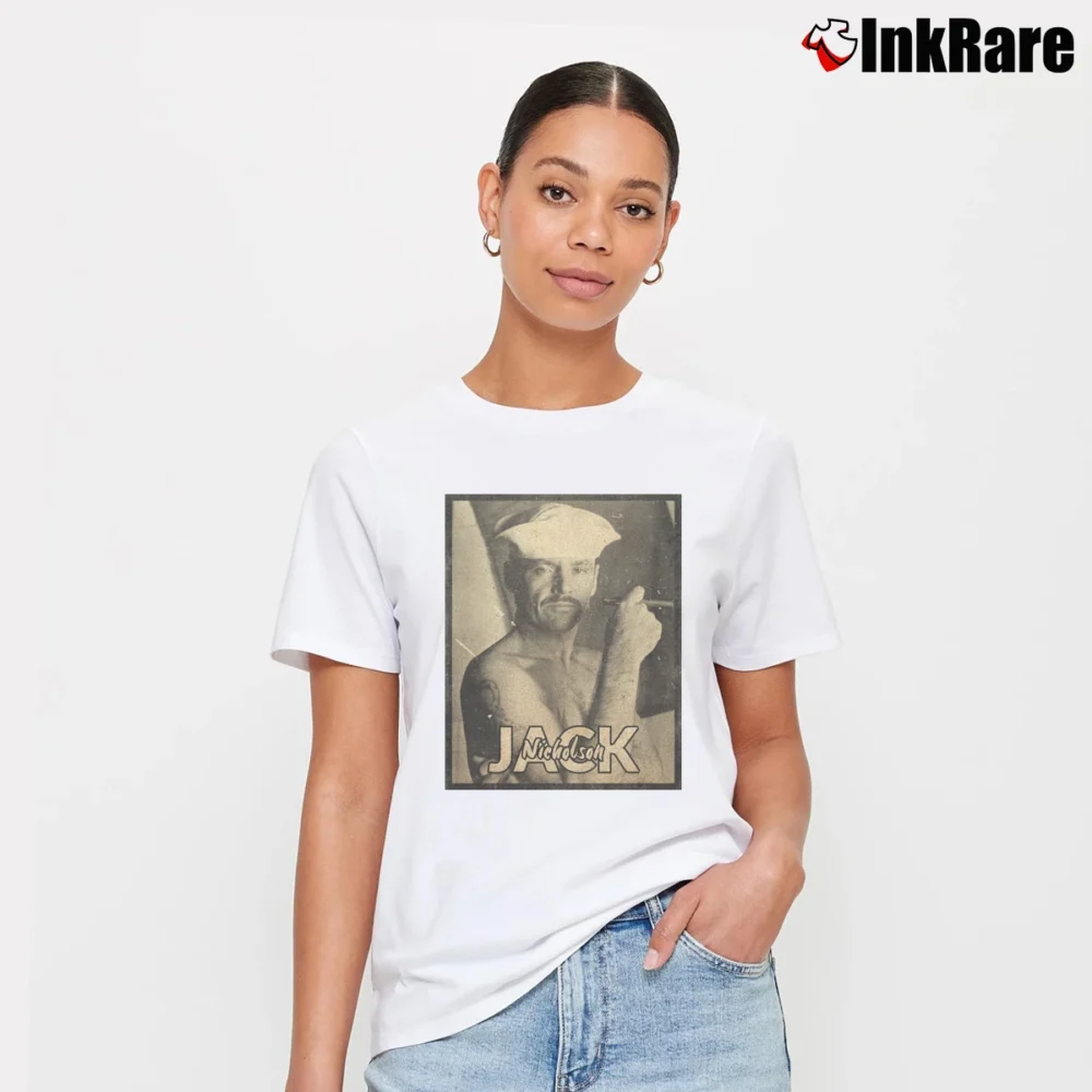 Women’s Jack Nicholson Classic Style Signature T-Shirt in white | Soft, Flattering Fit