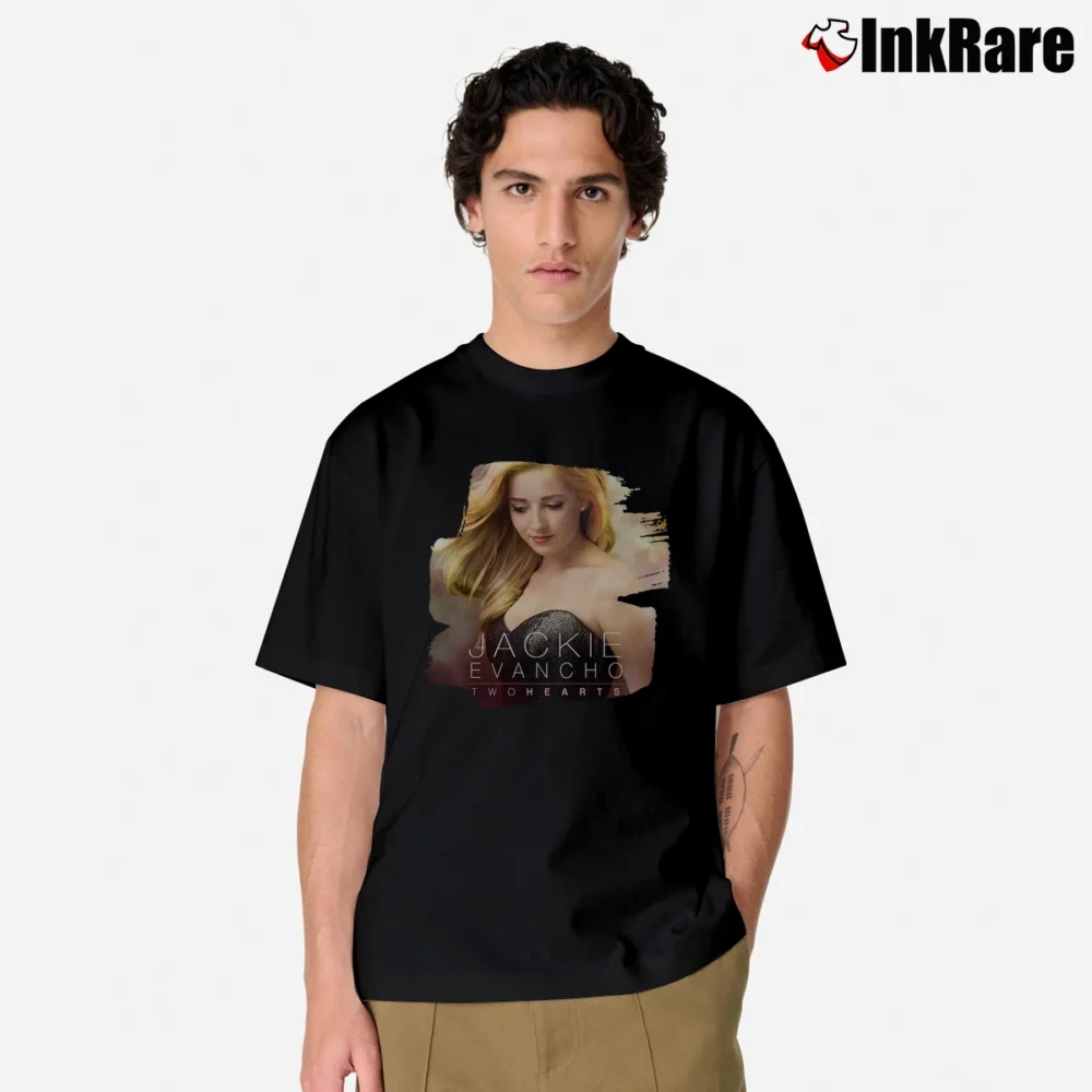 Men’s Jackie Evancho Two Hearts Classic T-Shirt in black | Soft, Breathable Everyday Wear