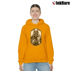 Women’s Jackremix Advanced Dungeons And Dragons Lich Cozy Hoodie in orange | Warm, Structured, Stylish