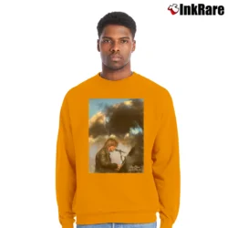 Men’s Jackson Browne Sky Blue Crewneck Sweatshirt in orange | Cozy Fabric, Clean Style