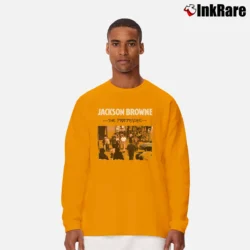 Men’s Jackson Browne The Pretender Long-Sleeve Shirt in orange | Sleek, Lightweight, Year-Round Wear