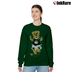 Women’s Jacksonville Jaguars Preschool Mascot Relaxed Sweatshirt in forest green | Soft, Laid-Back Vibe