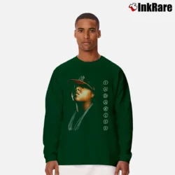 Men’s Jadakiss Rap Hip Hop Bandit Long-Sleeve Shirt in forest green | Sleek, Lightweight, Year-Round Wear