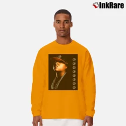 Men’s Jadakiss Rap Hip Hop Bandit Long-Sleeve Shirt in orange | Sleek, Lightweight, Year-Round Wear