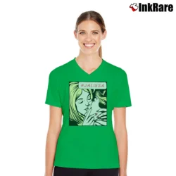 Women’s Jake Paul Jalissa V-Neck Tee in irish green | Chic Neckline, Soft Texture