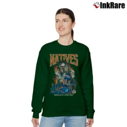 Women’s jalen brunson natives basketball star new york fan Relaxed Sweatshirt in forest green | Soft, Laid-Back Vibe