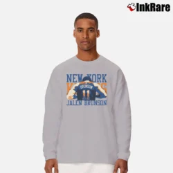 Men’s jalen brunson new york knicks nba basketball fan Long-Sleeve Shirt in sport grey | Sleek, Lightweight, Year-Round Wear