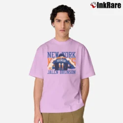 Men’s jalen brunson new york knicks nba basketball fan Classic T-Shirt in light pink | Soft, Breathable Everyday Wear