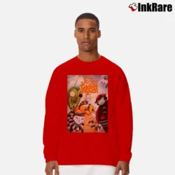 Men’s James And The Giant Peach Poster Long-Sleeve Shirt in red | Sleek, Lightweight, Year-Round Wear