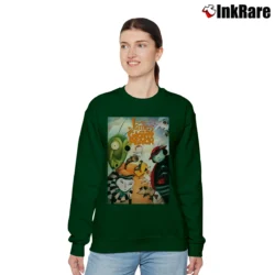 Women’s James And The Giant Peach Poster Relaxed Sweatshirt in forest green | Soft, Laid-Back Vibe