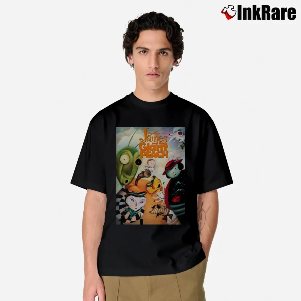 Men’s James And The Giant Peach Poster Classic T-Shirt in black | Soft, Breathable Everyday Wear