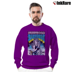 Men’s Jane Fonda Barbarella Poster 1968 Crewneck Sweatshirt in purple | Cozy Fabric, Clean Style