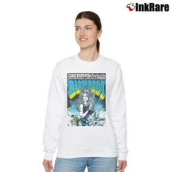 Women’s Jane Fonda Barbarella Poster 1968 Relaxed Sweatshirt in white | Soft, Laid-Back Vibe