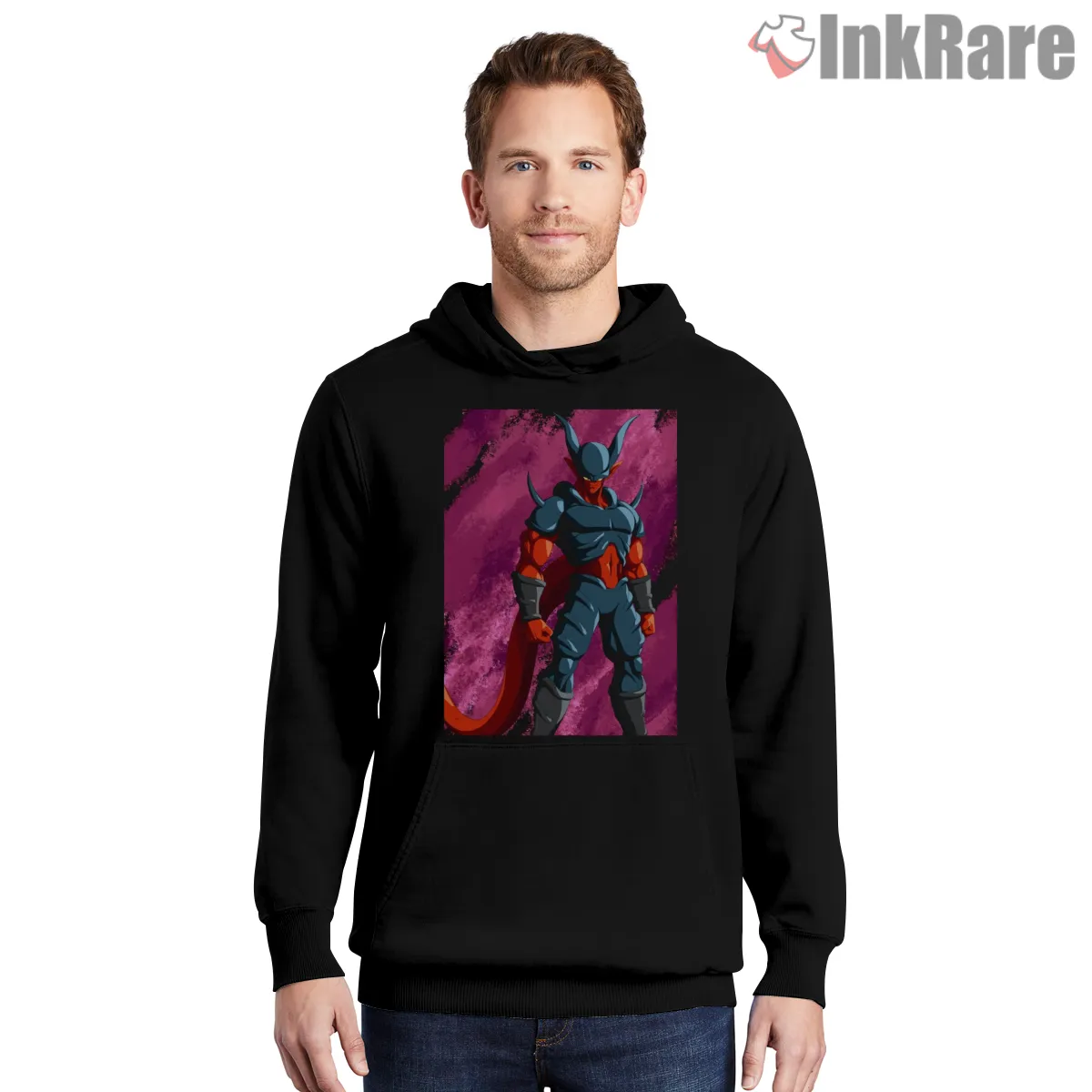 Janemba Dark Demon Crimson Texture Hoodie Black Janemba Dark Demon Crimson Texture Shirt on black hoodie for men graphic tee