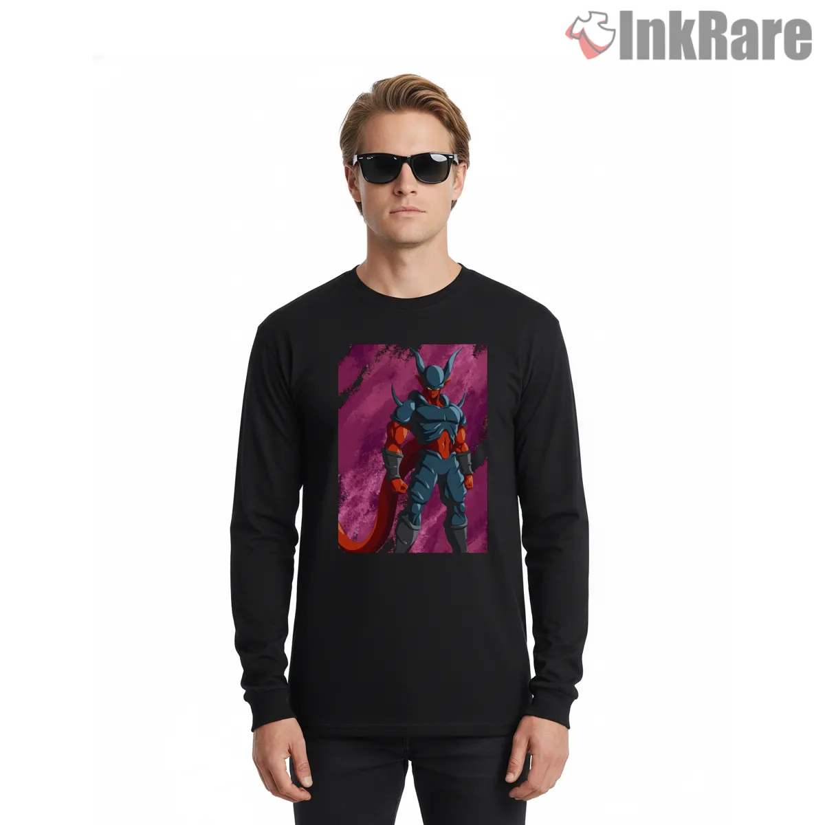 Janemba Dark Demon Crimson Texture Long Sleeve Black Janemba Dark Demon Crimson Texture Shirt on black long sleeve shirt for men graphic tee