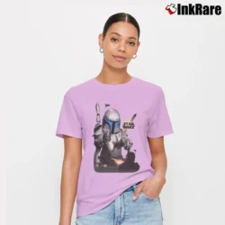 Women’s Jango Fett Star Wars Streetwear Promo Signature T-Shirt in light pink | Soft, Flattering Fit