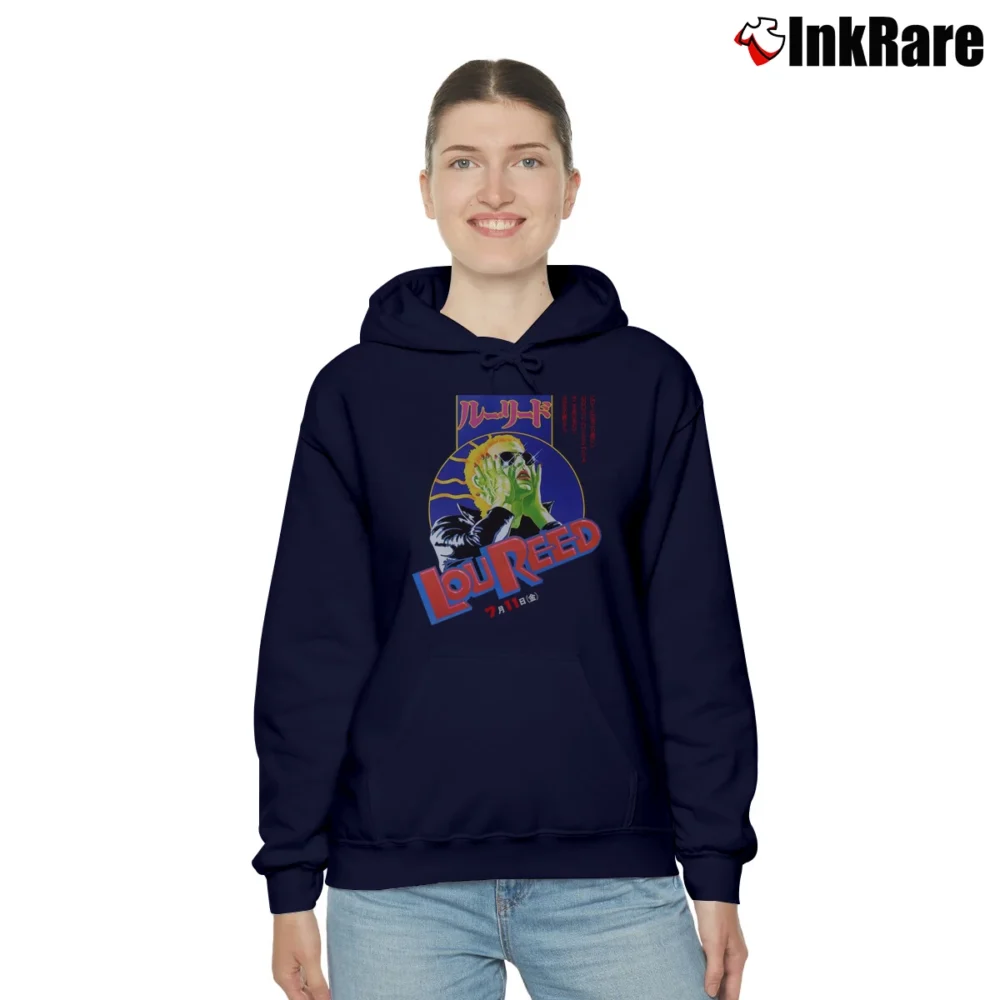 Women’s Japan Reed Rock Classic Band Cozy Hoodie in navy | Warm, Structured, Stylish