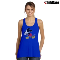 Women’s Japanese Brand Number Nine Eddie Vedder Mickey Mouse Tank Top in royal blue | Lightweight, Movement-Friendly