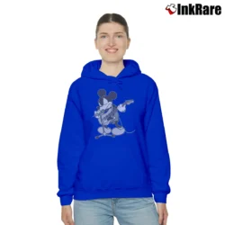 Women’s Japanese Brand Number Nine Mickey Mouse Cozy Hoodie in royal blue | Warm, Structured, Stylish