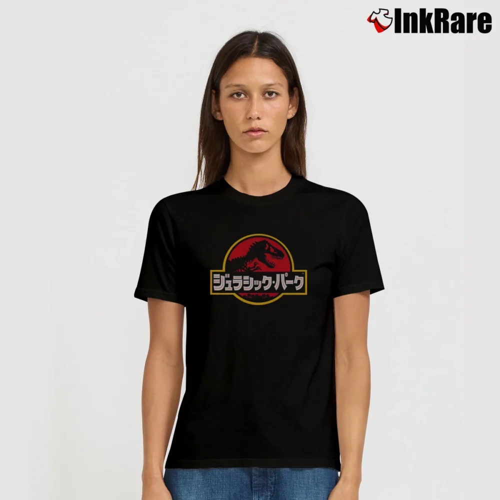 Women’s Japanese Jurassic Park T-Shirt in black | Soft, Flattering Fit