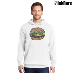 Men’s Jason Polan Graphic Pullover Hoodie in white | Cozy, Durable, Modern Fit