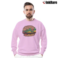 Men’s Jason Polan Graphic Crewneck Sweatshirt in light pink | Cozy Fabric, Clean Style