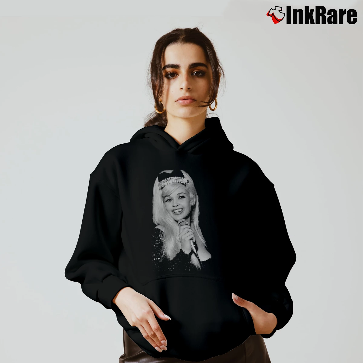 Women’s Jayne Mansfield 1950s Too Hot Cozy Hoodie in black | Warm, Structured, Stylish
