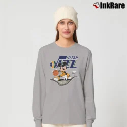 Women’s Jazz Basketball Player Mickey Mouse Long-Sleeve Top in sport grey | Sleek, Versatile, All-Season