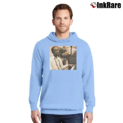 Men’s Jazz Pianist Bobby Timmons Pullover Hoodie in light blue | Cozy, Durable, Modern Fit