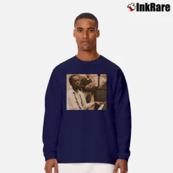 Men’s Jazz Pianist Bobby Timmons Long-Sleeve Shirt in navy | Sleek, Lightweight, Year-Round Wear