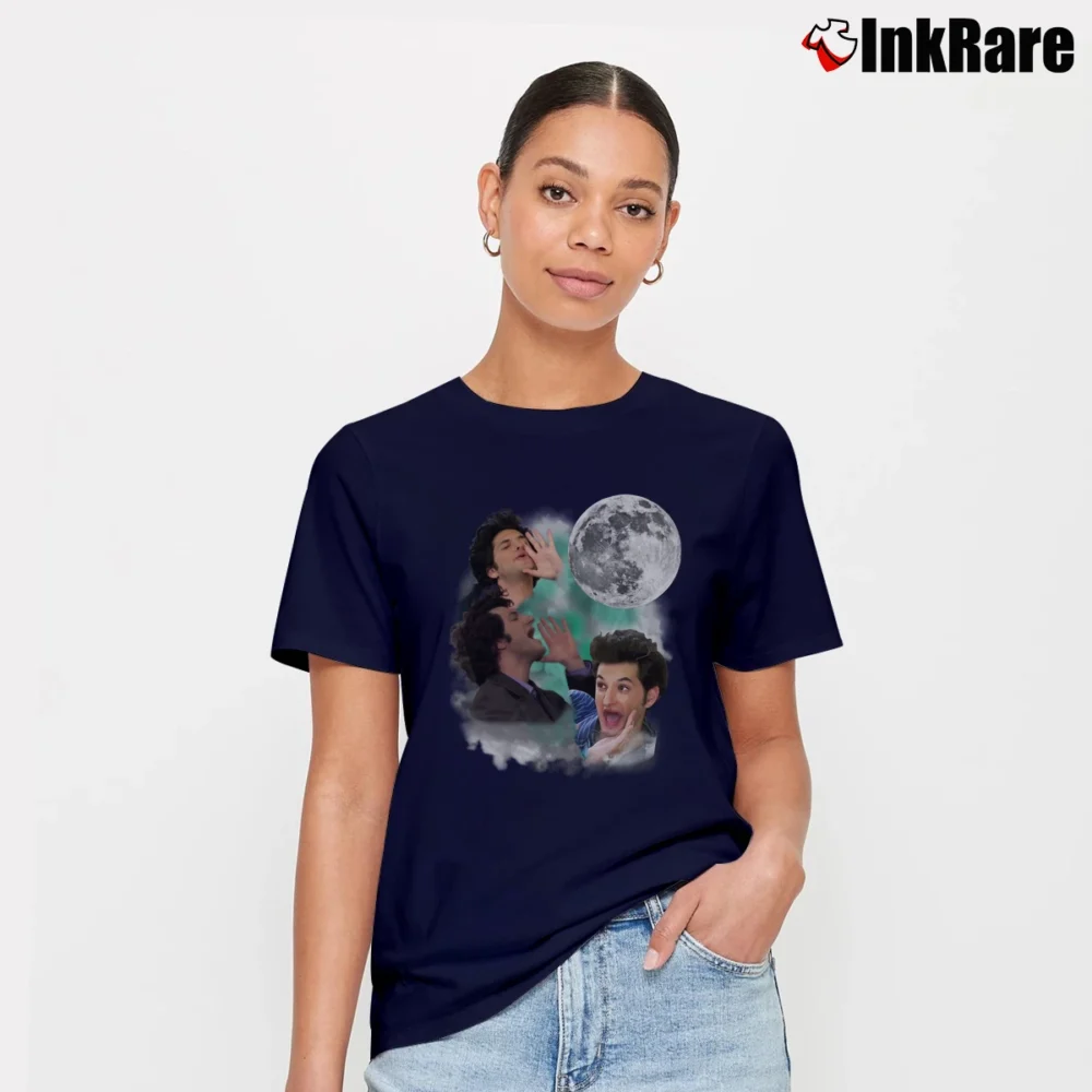 Women’s Jean Ralphio Three Moon Signature T-Shirt in navy | Soft, Flattering Fit