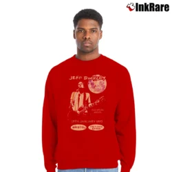 Men’s Jeff Buckley Fleece And Firkin Crewneck Sweatshirt in red | Cozy Fabric, Clean Style