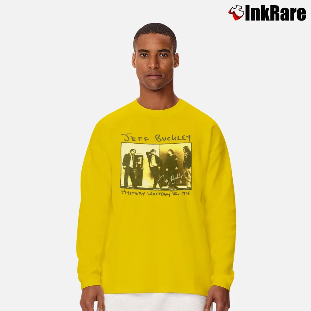 Men’s Jeff Buckley Mystery White Boy Tour Long-Sleeve Shirt in yellow | Sleek, Lightweight, Year-Round Wear