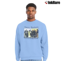 Men’s Jeff Buckley Mystery White Boy Tour Crewneck Sweatshirt in light blue | Cozy Fabric, Clean Style