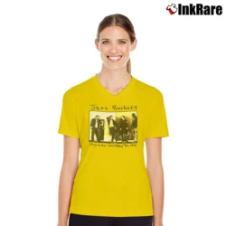 Women’s Jeff Buckley Mystery White Boy Tour V-Neck Tee in yellow | Chic Neckline, Soft Texture