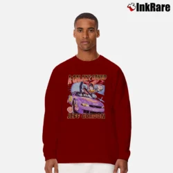 Men’s Jeff Gordon NASCAR x Superman Racing Long-Sleeve Shirt in maroon | Sleek, Lightweight, Year-Round Wear