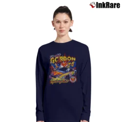 Women’s Jeff Gordon Superman Racing Graphic Long-Sleeve Top in navy | Sleek, Versatile, All-Season
