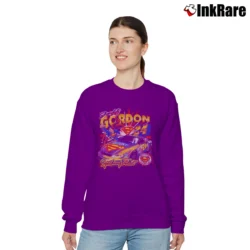 Women’s Jeff Gordon Superman Racing Graphic Relaxed Sweatshirt in purple | Soft, Laid-Back Vibe